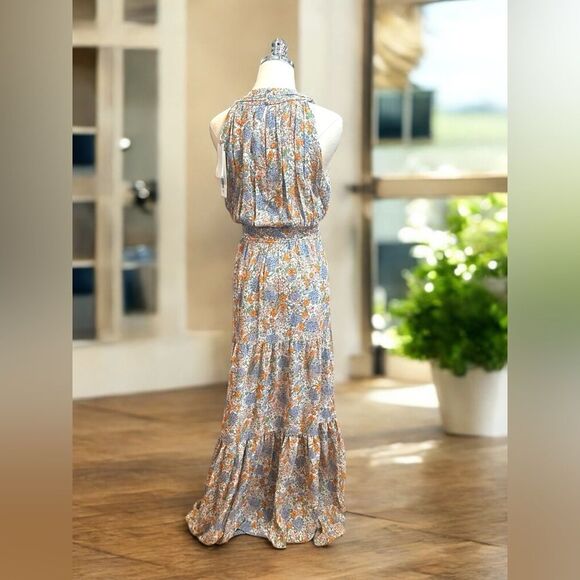 Veronica Beard Florencia $798 100% Silk Floral Maxi Size 12 - Picture 3 of 16